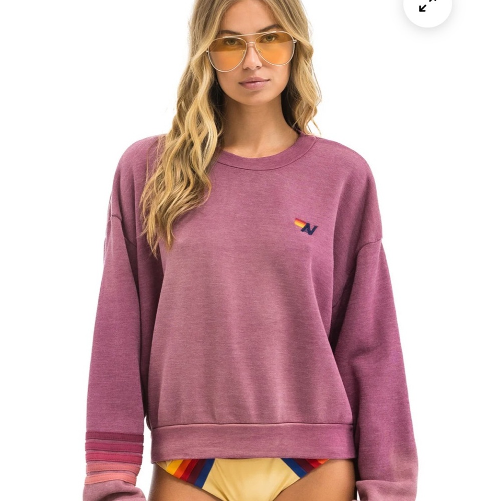 Aviator Nation Faded Berry Sweatshirt & Sweatpants